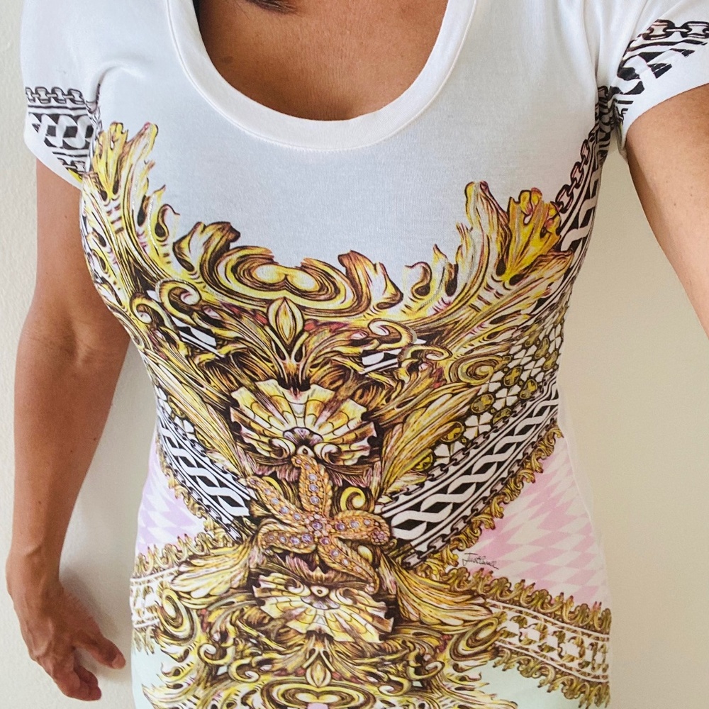 Just Cavalli White T-shirt XS